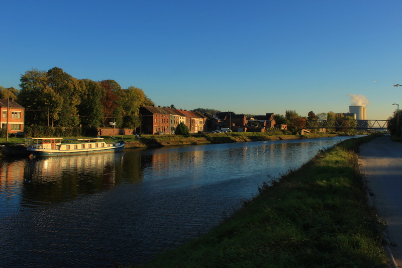 plant, peniche, reflection, no people, city, water, river, outdoors, belgium, 5K, bridge, nature, copy space, built structure, water courses, day, clear sky