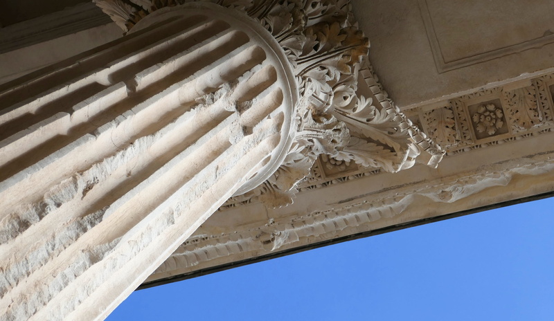 roman, france, the past, ancient, day, outdoors, building exterior, place of worship, angle, history, 4K, building, neo-classical, ceiling, architectural Column