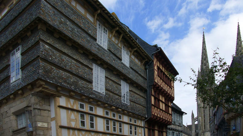 the past, maison, sky, france, residential district, low angle view, day, building, window, cloud - sky, outdoors, old, history, tower, tree, built structure