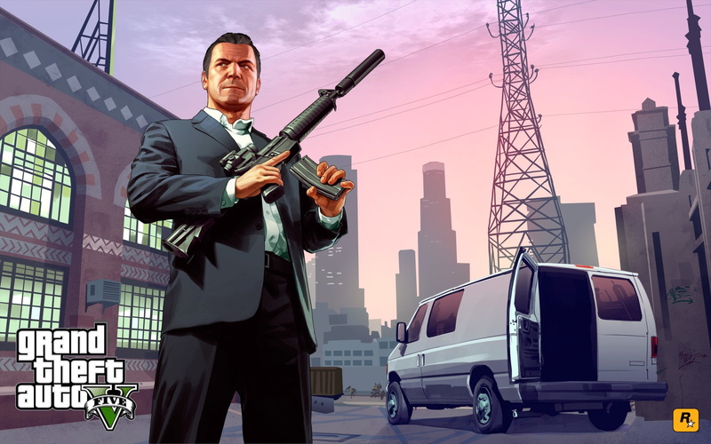architecture, three quarter length, real people, males, one person, men, clothing, mid adult men, young adult, mid adult, young men, portrait, Grand Theft Auto V