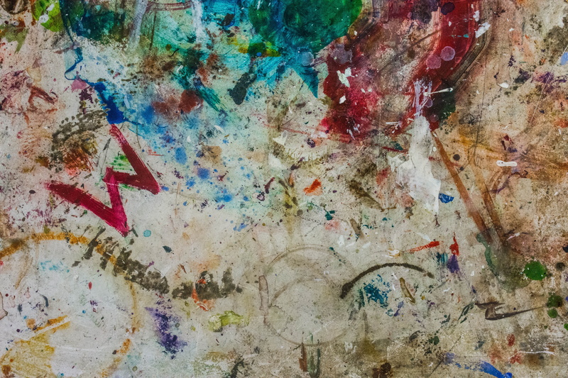 architecture, color, decoration, old, wall - building feature, stain, 5K, abstract, art and craft equipment, backgrounds, graffiti, art, wall, paint, messy