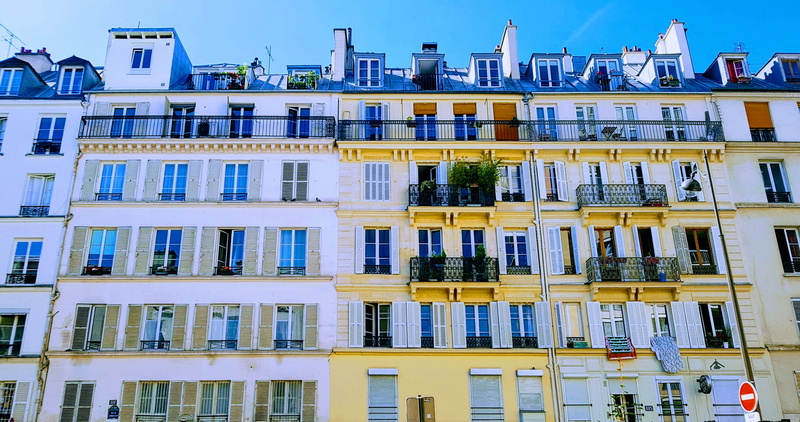 colour, 2K, street, france, pattern, city, built structure, full frame, residential district, architecture, color, building, building exterior, side by side