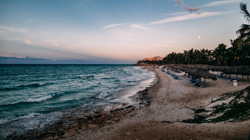 sea, beach, land, nature, 5K, horizon, sunset, idyllic, tranquility, shore, water, seashore, scenics - nature, summer, dawn, evening, no people, sky, sand