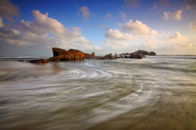 nature, environment, ocean, sea, wave, white, long exposure, body, shore, tranquility, beach, sun, scenics - nature, public domain images, summer, coastline
