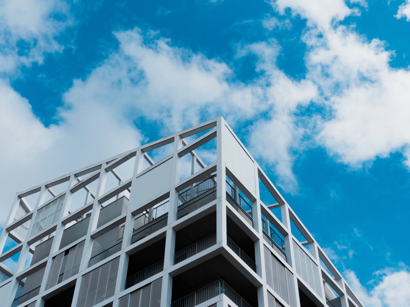 cloud, architecture, office building exterior, window, cloud - sky, 4K, sky, office, no people, nature, day, creative, île de nantes, building exterior