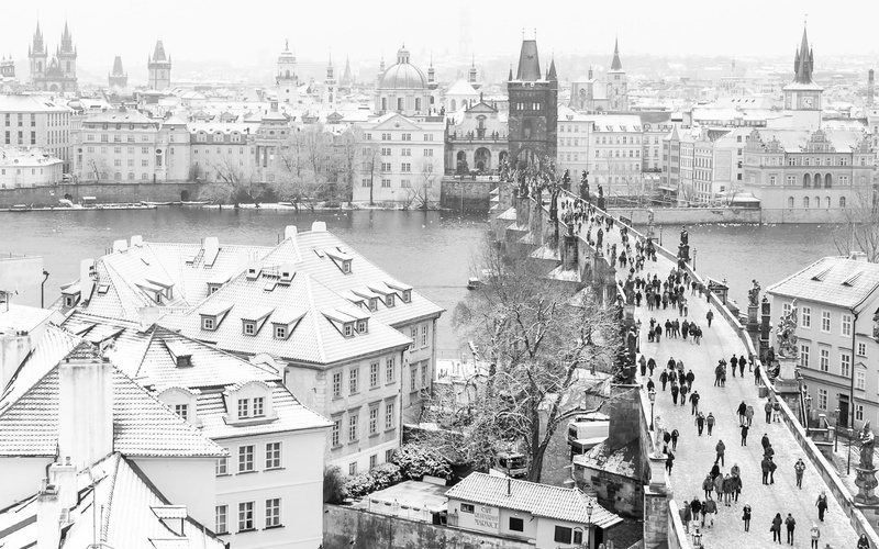 Prague, built structure, water, architecture, no people, religion, residential district, transportation, building exterior, 1080P, travel destinations