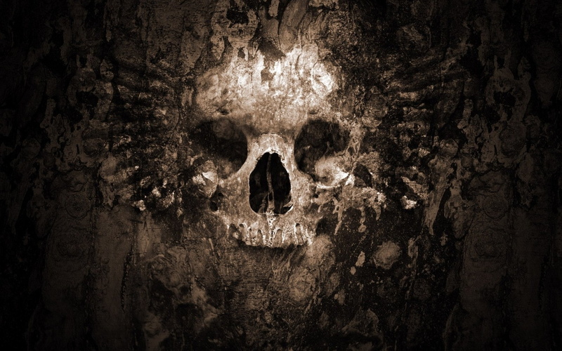 the past, front view, art, textured effect, night, human body part, spooky, Dark, skeleton, textured, human skeleton, human skull, people, skulls, Evil
