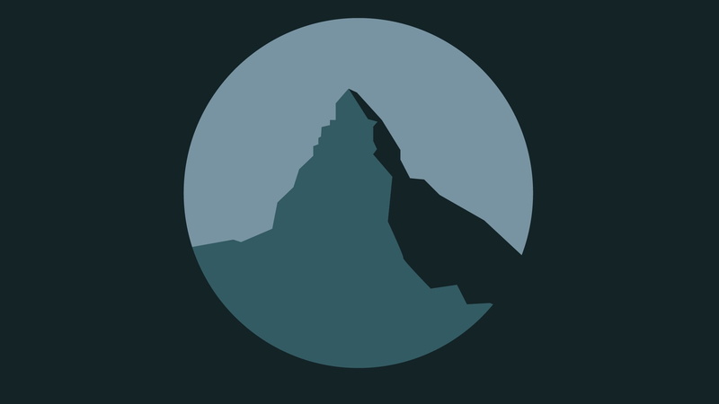 sky, outdoors, landscape, communication, Cervino, Simple, space, circle, design, Simplicity, night, Matterhorn, geometric shape, vector, shape, nature
