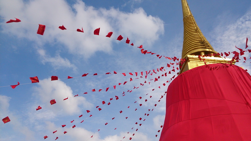 decoration, nature, cloud - sky, chinese new year, traditional festival, celebration, wind, gold mountain, place of worship, architecture, red, 4K, outdoors