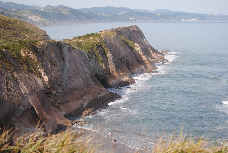 rock, 4K, mountain range, solid, day, rocky coastline, angel perez, mountain, rock formation, flysch route, water, basque country, costa, eroded, beauty in nature