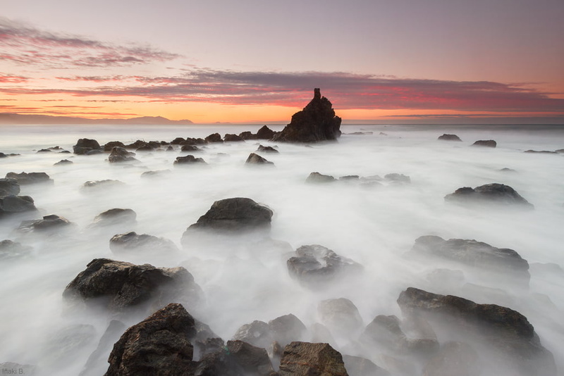 URTE, nature, euskadi, shoreline, sunrise - Dawn, sea, coastline, sunset, 480P, landscape, meñakoz, rock - Object, dusk, BERRI, seascape, photo, ETA, scenics