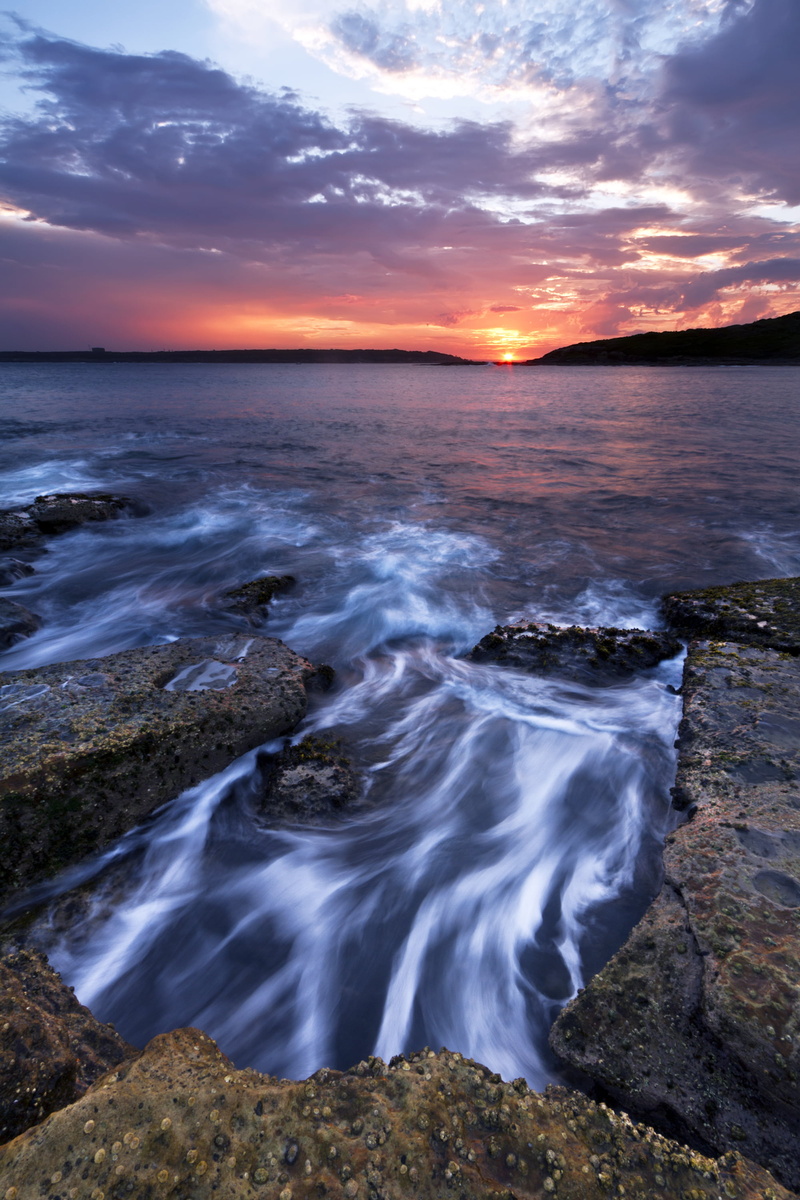 perouse, scenics, sunrise - Dawn, near, waves, seascape, body, 2K, motion, La Perouse, beauty In Nature, golden, outdoors, hour, summer, sun, la, rocks