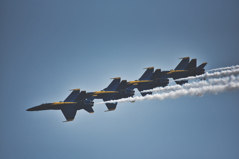 2K, mode of transportation, seattle, transportation, on the move, airshow, aerobatics, flying, warplane, flight, bomber, d750, vapor trail, nikon, smoke - physical structure