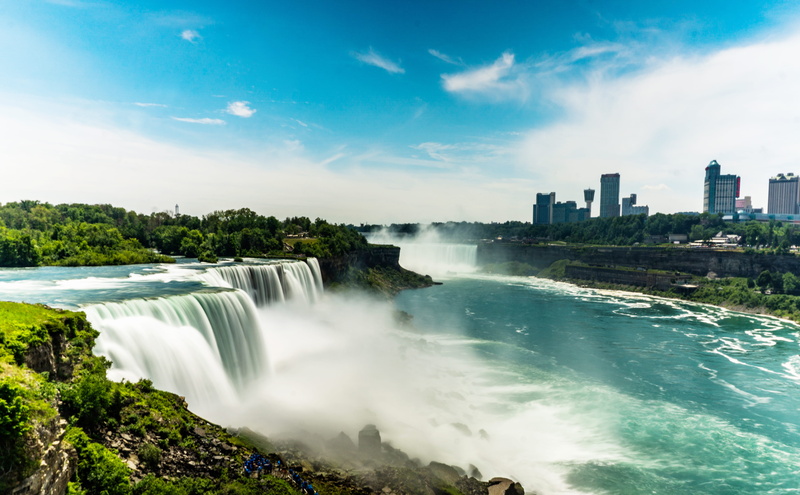 power in nature, flowing water, photography, waterscape, beauty, blue, plant, smooth water, building exterior, office building exterior, built structure