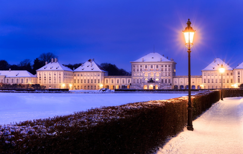 Germany, Munich, lights, 1080P, Bayern, winter.snow, Bavaria