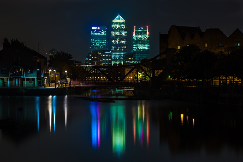 calm, wharf, river, night, body of water, rise, Canary Wharf, water, buildings, canary, urban Skyline, architecture, reflection, body, cityscape, canon  5d