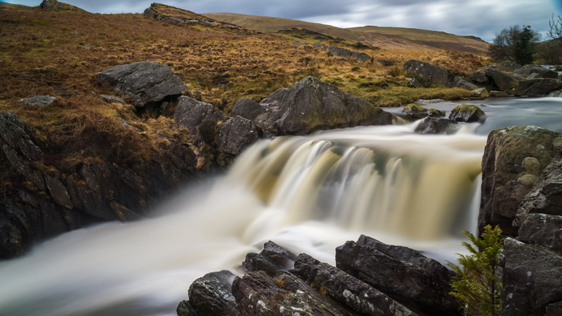 Claerwen, scenics, nature, mountain, long  exposure, sony  a6000, selp18105g, wales, Waterfall, landscape, 5K, water, rock - Object, elan  valley, nd
