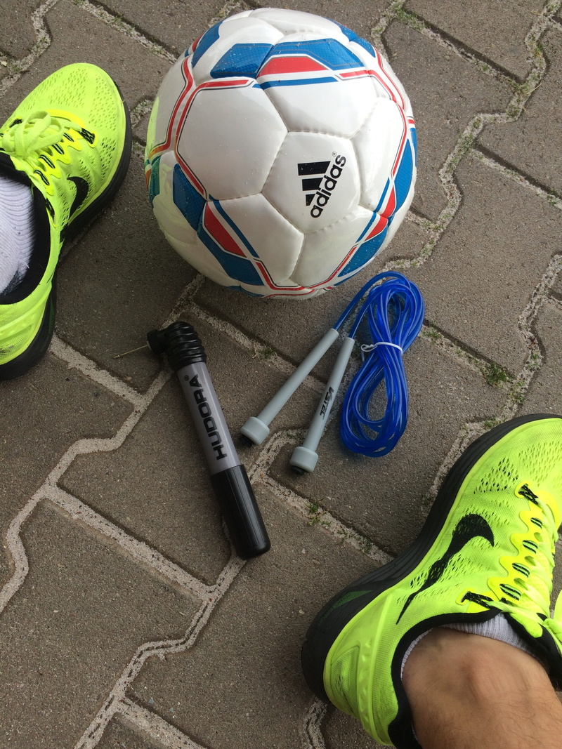 soccer, multi colored, flooring, uefa european football championship, 2016, high angle view, sports equipment, low section, body part, shoe, em2016, real people