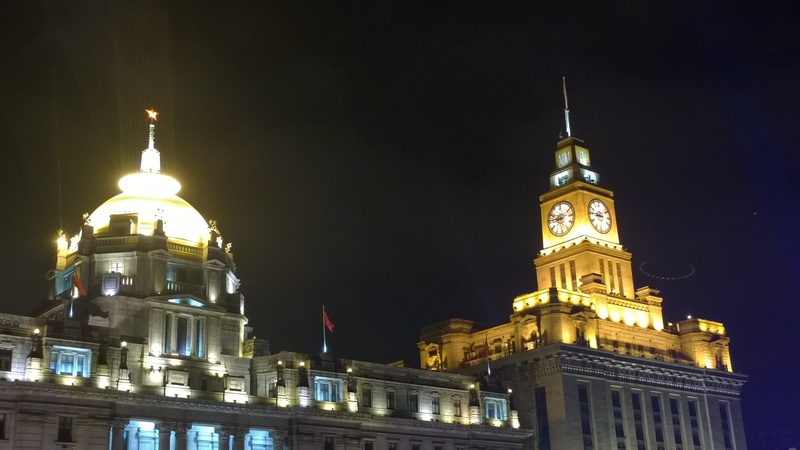 sky, illuminated, architecture, tall - high, city, shanghai, clock, nature, the past, night view, 2K, built structure, skyscraper, tower, government, travel destinations