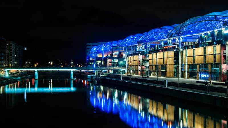 nightlife, 4K, city life, bridge, waterfront, saone, building exterior, nature, lyon, architecture, night, no people, travel destinations, bridge - man made structure