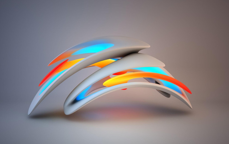 curve, white, studio shot, screensaver, connection, d, 2K, colorful, blue background, communication, technology, choice, gray background, shape, indoors