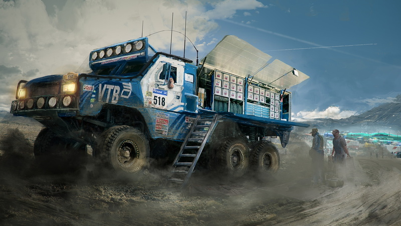 Nick Foreman, art, 4K, RG-33 Trophy Truck