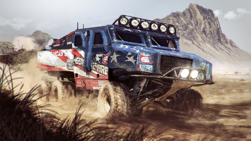 RG-33 Trophy Truck, Nick Foreman, art, 4K