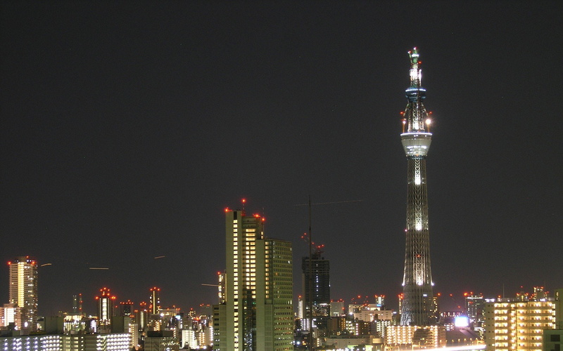 1080P, japan, architecture, tree, tokyo, sky, buildings, cityscapes