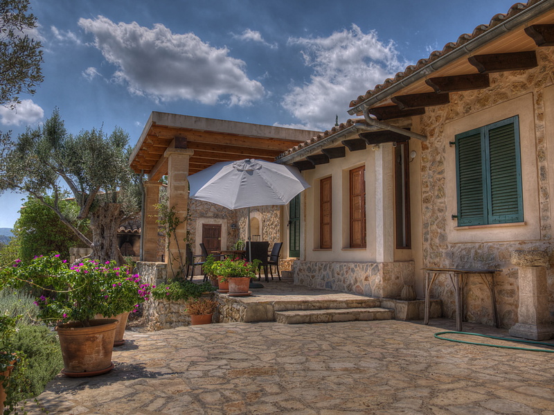 caimari, day, growth, garden, umbrella, white, landscape, patio, near, building, luxury, mallorca, flower, residential district, mood, rest, outdoors, building exterior
