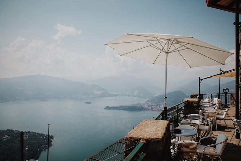 furniture, no people, umbrella, beauty in nature, water, scenics - nature, building, chair, vessel, watercraft, cloud - sky, sea, 4K, white, ocean, hotel