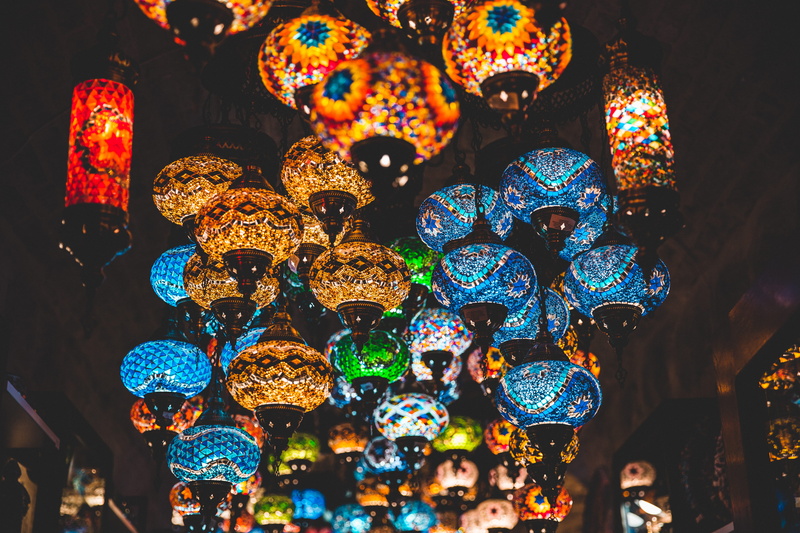 5K, for sale, electricity, low angle view, lighted, chandelier, doodle, illuminated, electric lamp, night, variation, lot, human, art, pattern, multi colored
