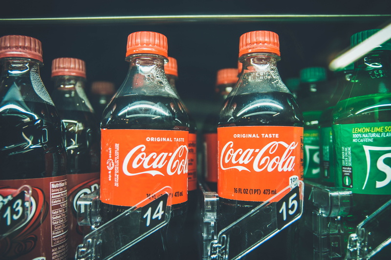 another, no people, sprite, in a row, arrangement, communication, drink, machine, cola, alcohol, business, bottle, coke, inside, soda, container, bottles