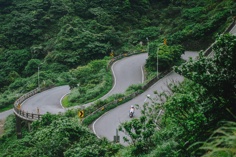 jiufen, surround, motor vehicle, motorcycle, woodland, nature, scenics - nature, lush foliage, day, connection, forest, beauty in nature, no people, tranquility