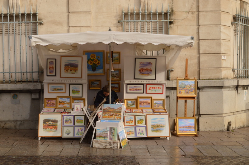 no people, 4K, built structure, Artist, representation, human representation, text, sidewalk, Market, France, Street, Avignon, building, vending machine