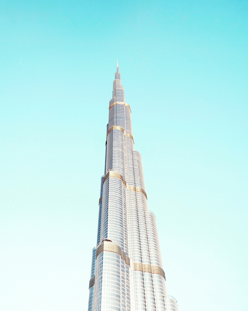 public domain, united, khalifa, city, photos, travel destinations, copy space, blue, tallest building, skyscraper, clear sky, construction Industry, building Exterior