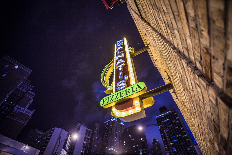 transportation, outdoors, words, built structure, sign, light, night sky, lights, text, neon, night, lamp posts, building, lighting equipment, evening