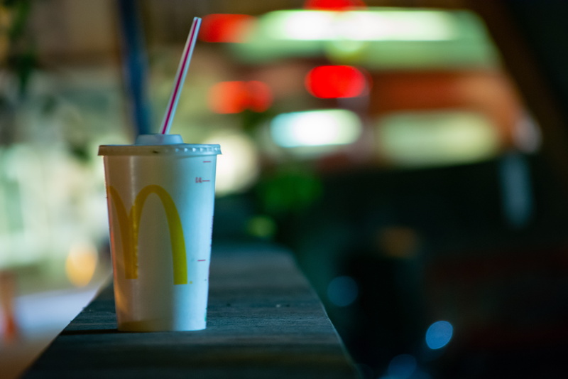 household equipment, no people, bottle, focus on foreground, food and drink, cafeteria, straw, table, lemonade, beverage, alcohol, transparent, food, city