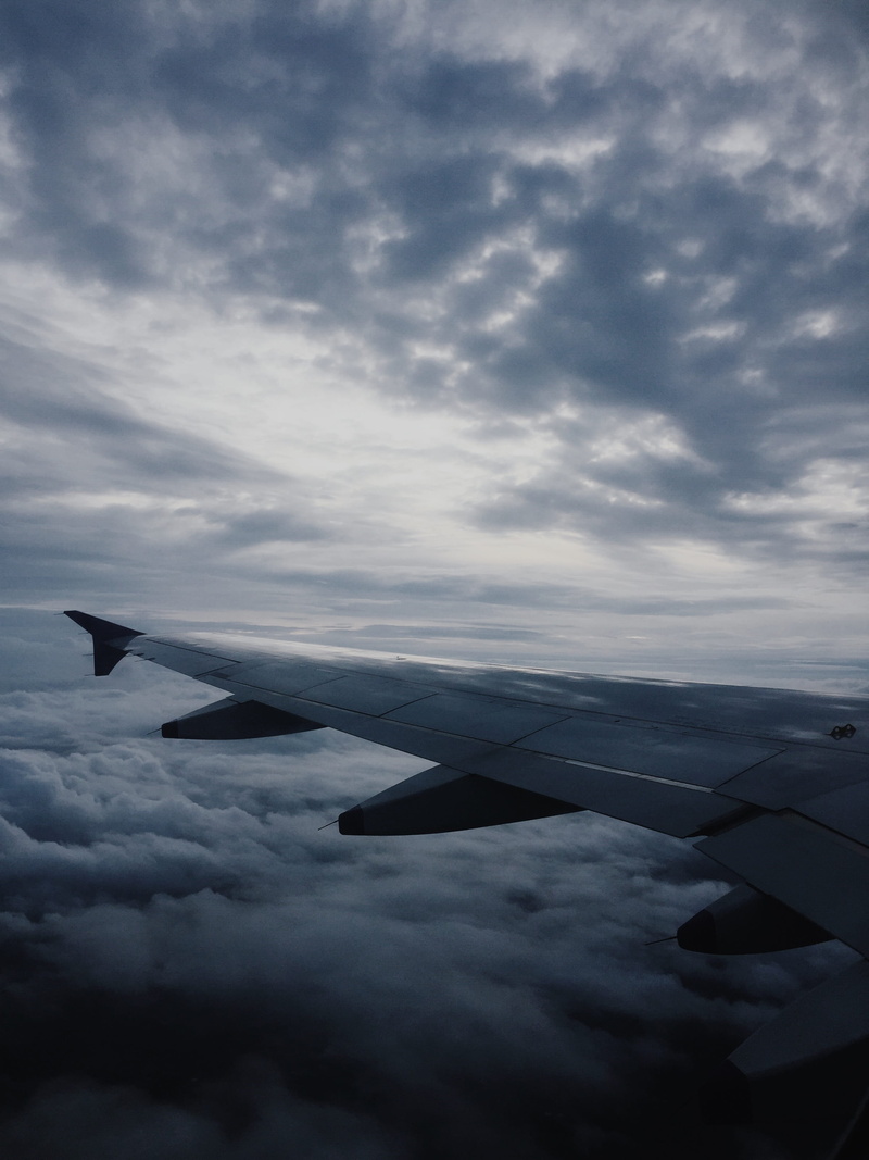 cloud, cloudscape, flight, aircraft Wing, cloudy, cloud - Sky, plane, view, transportation, flying, business Travel, window, outdoors, gloomy, 2K, journey