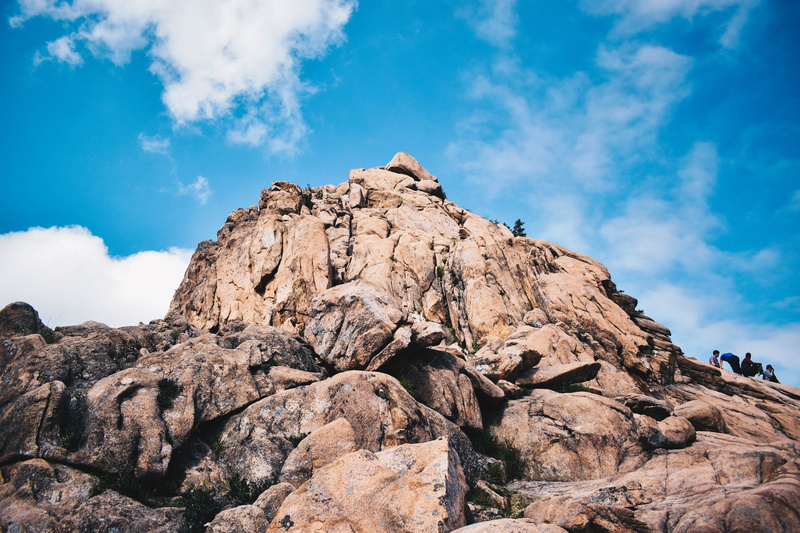 rocky, sky, no people, eroded, mountain peak, landscape, blue, rocky peak, geology, photography, rock formation, trekking, tranquility, clounds, cloud - sky