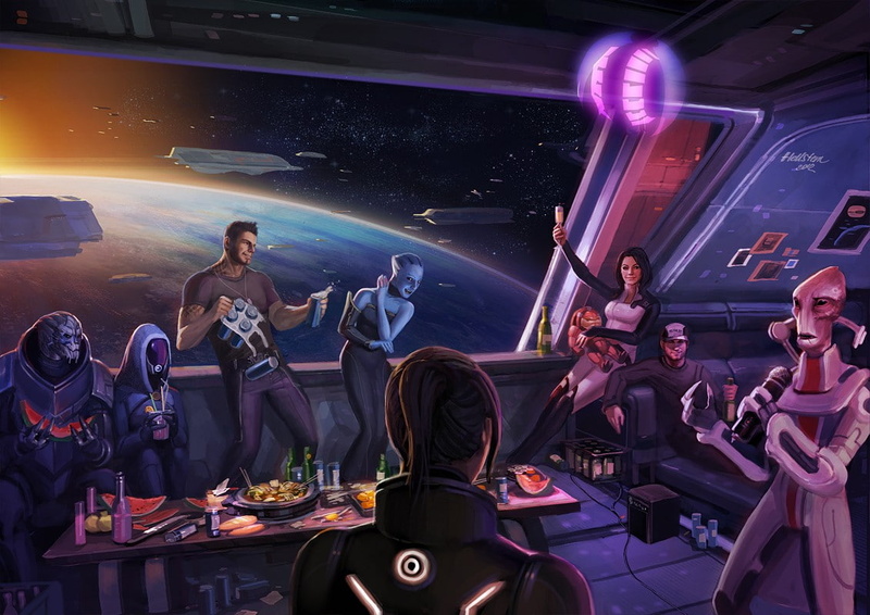 Mass Effect 3, digital art, 480P, Mass Effect, video games
