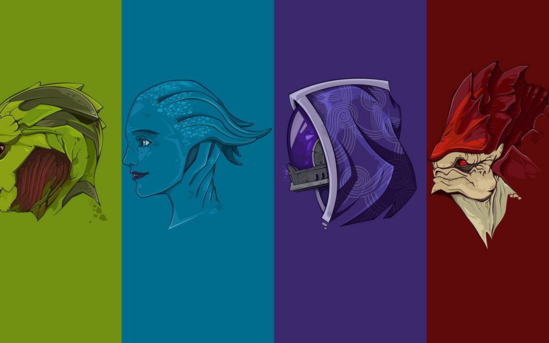 1080P, video games, Mass Effect 2, Mass Effect, collage