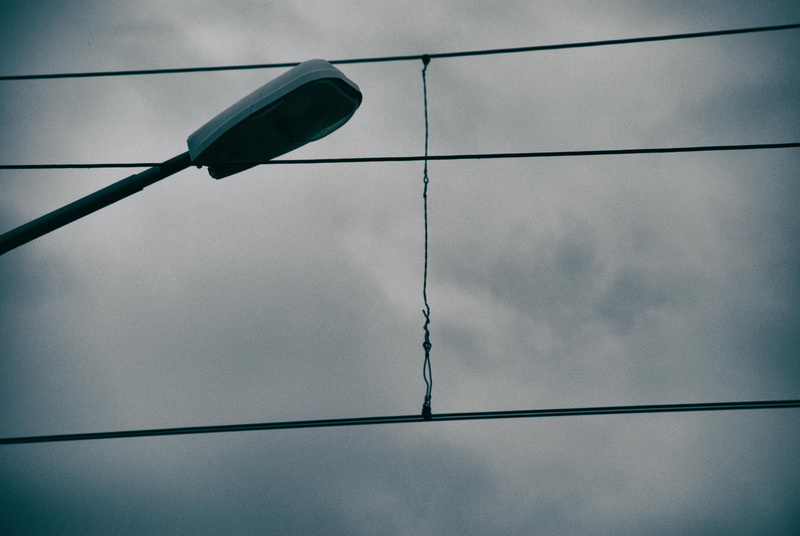 illuminating, rain, lighting equipment, built structure, street, telephone line, ination, blue, street light, low angle view, power supply, torch, light