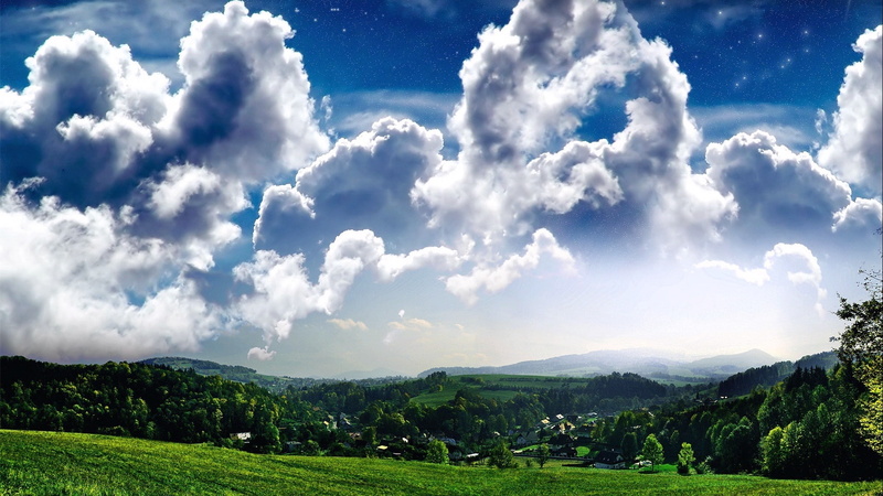 naturaleza, 1080P, nubes, valle, cielo