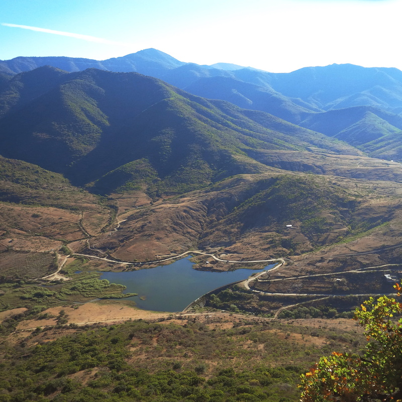 high angle view, mountain, mountain range, idyllic, day, oaxaca, nature, non-urban scene, beauty in nature, teotitlan del valle, tranquil scene, landscape