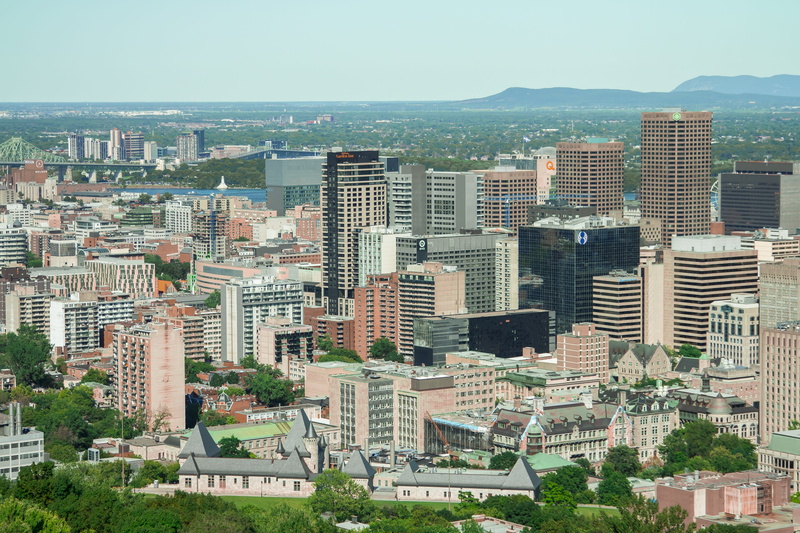no people, travel, city, horizontal plane, built structure, apartment, skyscraper, settlement, outdoors, building exterior, high angle view, clear sky