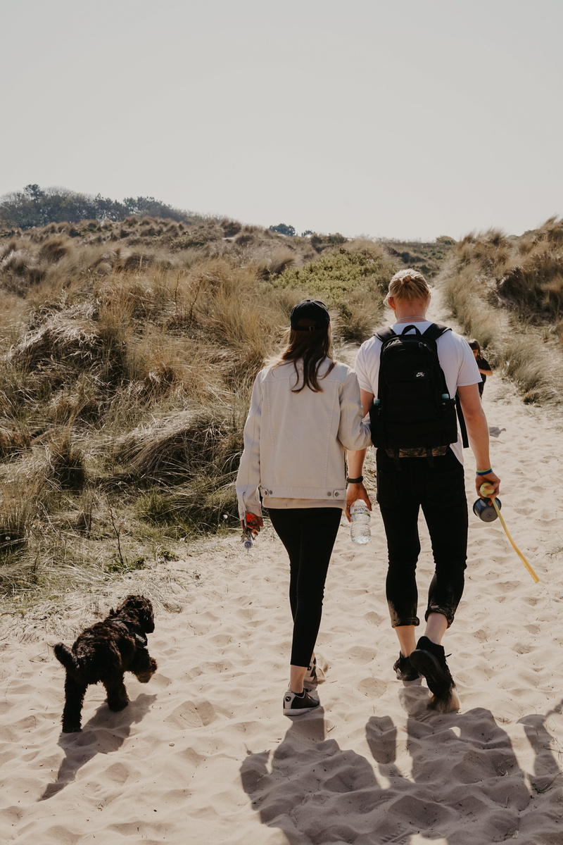 soil, positive emotion, full length, people, human, sleeve, black, leisure activity, backpack, mammal, togetherness, 5K, vertebrate, animal, hiking, real people