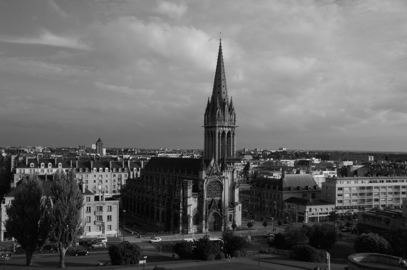 cloudy sky, building, spirituality, old building, Old Bell, nature, cityscape, dark sky, parish church, belief, roman catholic worship, travel, black and white photo
