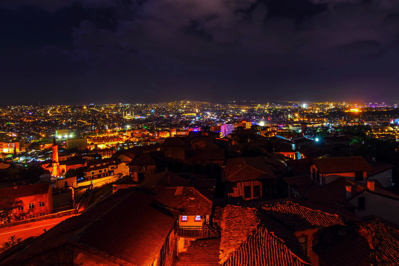 urban, cloud - sky, residential district, illuminated, building exterior, city lights, crowd, 5K, nighttime, city life, evening, buildings, lights, lighting equipment