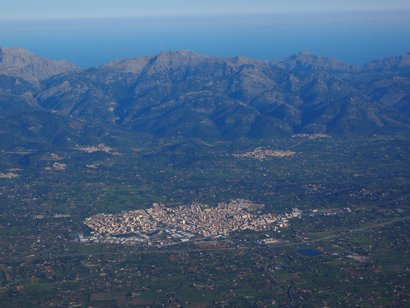 aerial View, cityscape, day, city, mountain, aerial photographs, mountain range, tranquility, community, 4K, landscape, mallorca, outdoors, sky, place