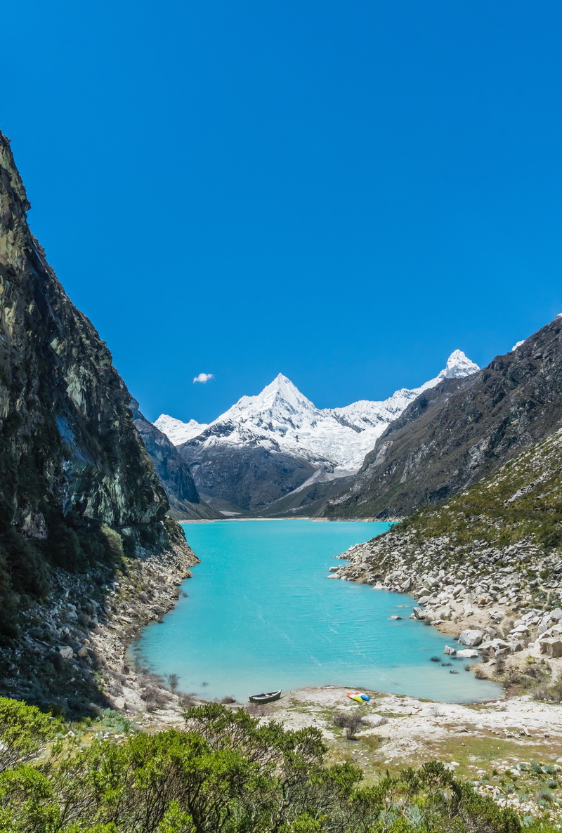 Mountains, Peru, Blue sky, 4K, Lake Paron, 5K